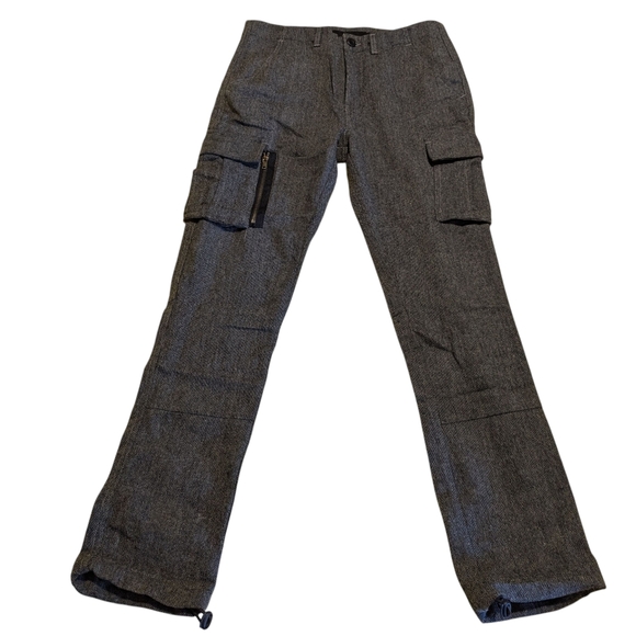 NWT Richie Le  Charcoal Cargo Tweed Pants for Men, 30 - Picture 1 of 9